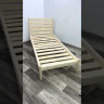 Кровать односпальная Классика из массива сосны с реечным основанием и высокой спинкой, цвет лакированная, 90х200 см klas-spin90lak