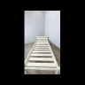 Кровать односпальная Классика из массива сосны с реечным основанием, 200х100 см (габариты 210х110), без покраски kr100