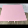 Столешница квадратная из массива сосны, 75x75х4 см, цвет розовый 800-10042